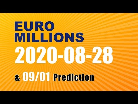 Winning numbers prediction for 2020-09-01|Euro Millions