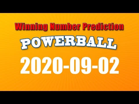 Winning numbers prediction for 2020-09-02|U.S. Powerball