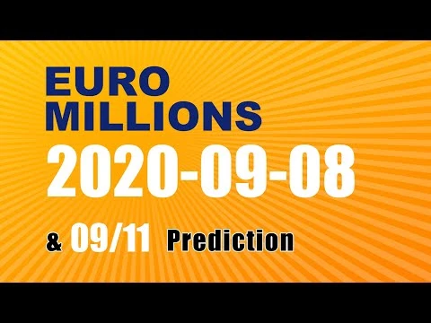 Winning numbers prediction for 2020-09-11|Euro Millions