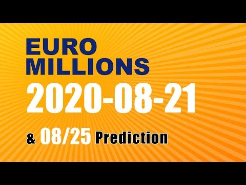 Winning numbers prediction for 2020-08-25|Euro Millions