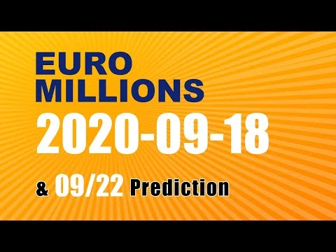 Winning numbers prediction for 2020-09-22|Euro Millions